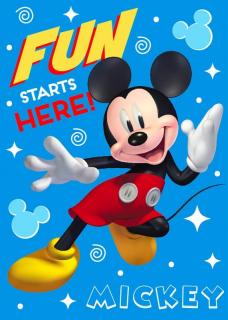 FARO Fleece deka Mickey Fun  Polyester, 100/140 cm