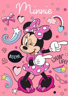 FARO Fleece deka Minnie Boom  Polyester, 100/140 cm