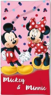 FARO Osuška Micro Mickey a Minnie  Polyester, 70/140 cm