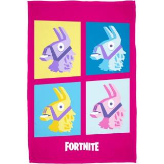 HALANTEX Fleece deka Fortnite Lama pink  Polyester, 100/150 cm