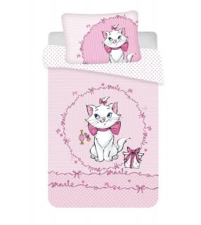 JERRY FABRICS Povlečení do postýlky Kočička Marie Pink baby  Bavlna, 100/135, 40/60 cm
