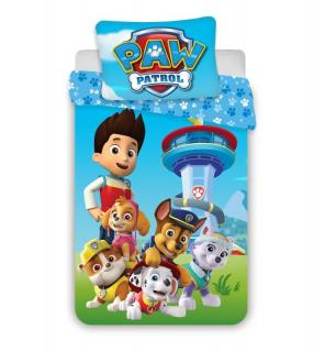 JERRY FABRICS Povlečení do postýlky Paw Patrol Blue baby  Bavlna, 100/135, 40/60 cm