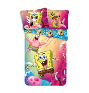 JERRY FABRICS Povlečení SpongeBob  Bavlna, 140/200, 70/90 cm