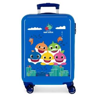 JOUMMABAGS Cestovní kufr ABS Happy Family Baby Shark  ABS plast, 55 cm
