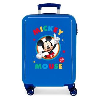 JOUMMABAGS Cestovní kufr ABS Mickey Circle blue  ABS plast, 55 cm