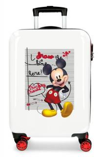 JOUMMABAGS Cestovní kufr ABS Mickey Draw the Line  ABS plast, 55 cm