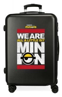JOUMMABAGS Cestovní kufr ABS Mimoni We Are Minion Black  ABS plast, 68 cm