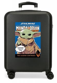 JOUMMABAGS Cestovní kufr ABS Star Wars Mandalorian Yoda  ABS plast, 55 cm