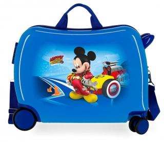 JOUMMABAGS Dětský kufřík na kolečkách Mickey Lets Roll blue MAXI ABS plast, 50x38x20 cm, objem 34 l