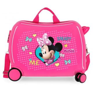 JOUMMABAGS Dětský kufřík na kolečkách Minnie Happy MAXI ABS plast, 50x38x20 cm, objem 34 l
