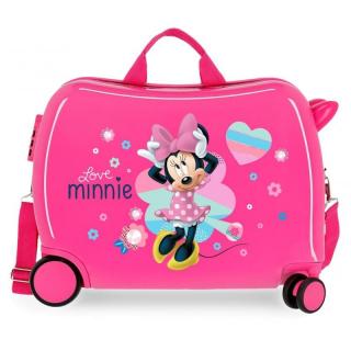 JOUMMABAGS Dětský kufřík na kolečkách Minnie Love MAXI ABS plast, 50x38x20 cm, objem 34 l