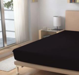 Polášek Jersey prostěradlo EXKLUSIVE Černá 180/200