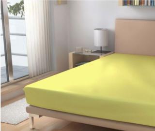 Polášek Prostěradlo Froté EXKLUSIVE Světle žlutá 90x200 cm