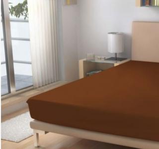 Polášek Prostěradlo Froté EXKLUSIVE Tmavě hnědá 90x200 cm