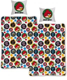 Povlečení Angry Birds Get 140/200 (Bavlněné povlečení na velkou postel s motivem Angry Birds, zapínání na zp)