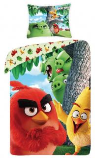 Povlečení Angry Birds ve filmu (Dětské ložní povlečení Angry Birds bavlněné v rozměru 140 x 200 cm)