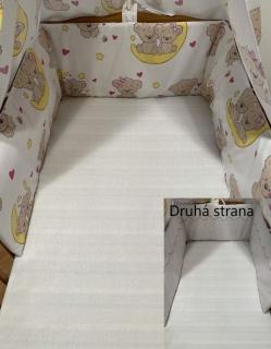 SDS Mantinel do postýlky Medvídci hnědá  Bavlna, výplň: Polyester, 195/28 cm