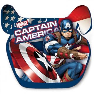 SEVEN Podsedák do auta Avengers Kapitán Amerika tvrzený polyethylen, potah Bavlna, polstrování Polyester, 15 - 36 Kg