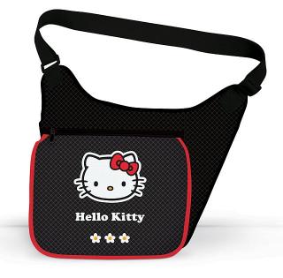 Taška přes rameno Hello Kitty (Černá taška přes rameno s Hello Kitty)