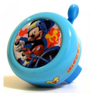 Zvonek na kolo Mickey Mouse kovový (Kulatý kovový zvonek Frozen s kovovým úchytem na každé dětské kolo)