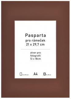 Pasparta hnědá 21x29,7 - A4