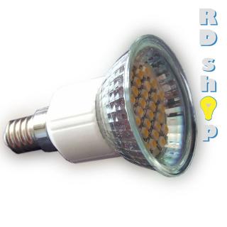 LED žárovka E14 SMD 30 3528 230V 1,5W studená bílá (LED E14)