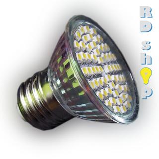 LED žárovka E27 SMD 60 3528 30V 3W teplá bílá (LED SMD)