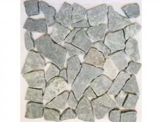 Kamenná mozaika šedozelená lámaný kámen MT15