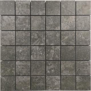 Mozaika imitace betonu čtverec tmavý řezaný