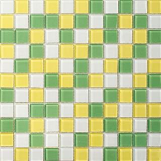 Skleněná mozaika mix zeleno-žlutá