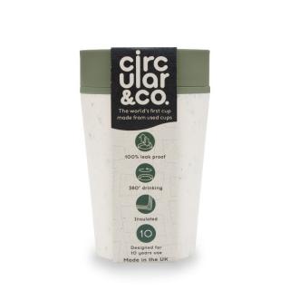 Circular Cup Cream and Green 227 ml