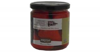 Červené papriky plněné Fetou v oleji s bylinkami 360 g
