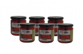 Červené papriky plněné Fetou v oleji s bylinkami 6x360 g KARTON