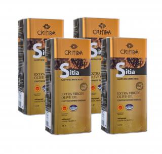 Extra pan. olivový olej SITIA PDO 0.3 4x5 l plech karton
