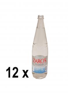 Minerální voda ZARO’S perlivá 1 l SKLO (12 x 1 l - karton)