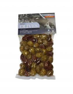 Mix zelených a černých oliv ILIDA oregánem, s peckou 250 g LIMITOVANÁ EDICE