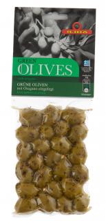 Olivy zelené s oregánem, s peckou 150 g