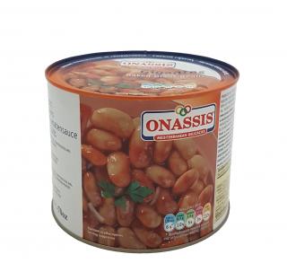 VÝPRODEJ Velké bílé fazole v tomatě pečené 2 kg - ONASSIS