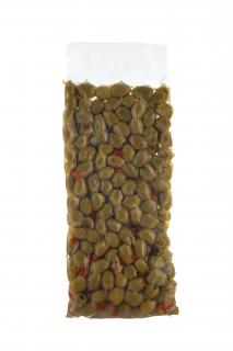 Zelené olivy plněné paprikovou pastou 1,25 kg