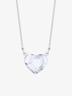 Bižuterní náhrdelník Amore, srdce s českým křišťálem Preciosa