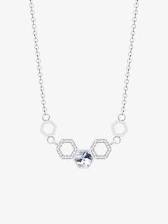 Ocelový náhrdelník Honeygon s českým křišťálem Preciosa, malý, krystal