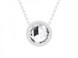 Preciosa náhrdelník Gemini z chir. oceli, český křišťál, krystal