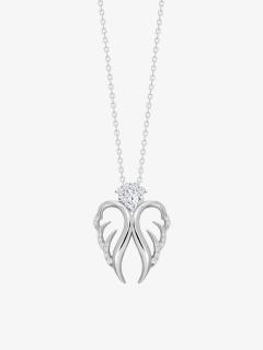 Preciosa stříbrný náhrdelník Angelic Hope, anděl, kubická zirkonie, bílý Délka řetízku: 40 cm + 7 cm adjusta