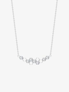 Preciosa stříbrný náhrdelník Lumina, kubická zirkonie, malý, bílý