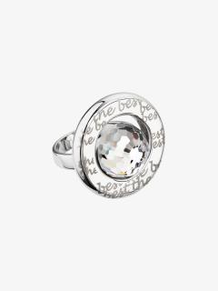 Prsten z chirurgické oceli Beryl s českým křišťálem Preciosa, krystal Velikost prstenu: B (průměr 17 mm, CZ 53)