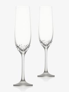Skleničky na sekt Ledové sklenice s českým křišťálem Preciosa