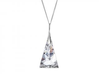 Stříbrný přívěsek Crystal Pyramid s českým křišťálem Preciosa