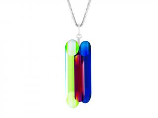 Stříbrný přívěsek Neon Collection by Veronica s křišťálem Preciosa