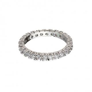 Stříbrný prsten Créativité s kubickou zirkonií Preciosa - bílý Velikost prstenu: B (průměr 17 mm, CZ 53)