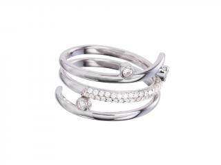 Stříbrný prsten Infinite s českým křišťálem Preciosa Velikost prstenu: B (průměr 17 mm, CZ 53)